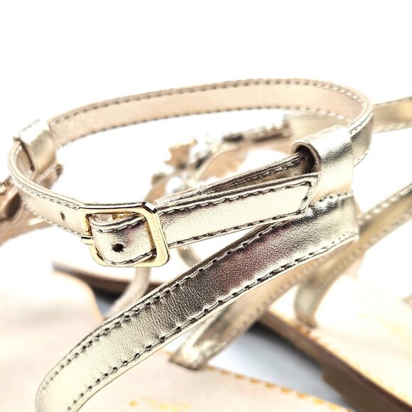 Lilly Pulitzer Katie Embellished Sandals Gold/Resort White - Picture 6 of 9